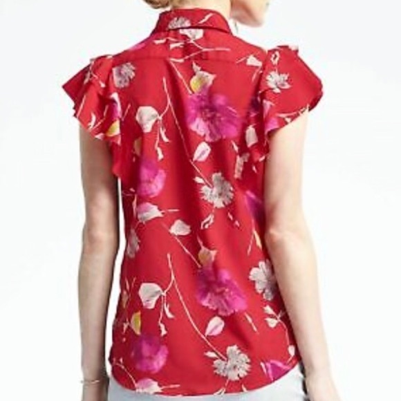 Banana Republic Dillon Shirt in Red - Picture 3 of 5